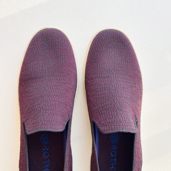 Rothy's The Slip On Sneaker Fig Python Purple Sz 10.5 - Picture 4 of 9